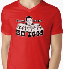 Cool Hand Luke: No man can eat 50 eggs Men's V-Neck T-Shirt