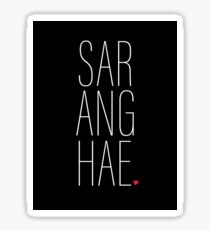 SARANGHAE - I love you. Sticker