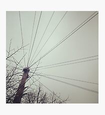 Telegraph wires Photographic Print