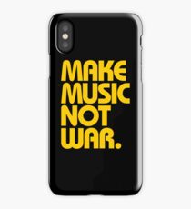 Make Music Not War (Mustard) iPhone Case