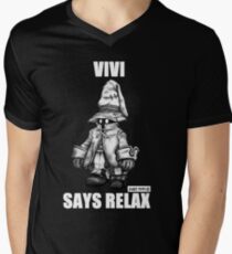 Vivi Says Relax - Sketch Em Up - White Men's V-Neck T-Shirt