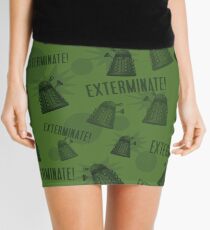 Daleks - Green Mini Skirt