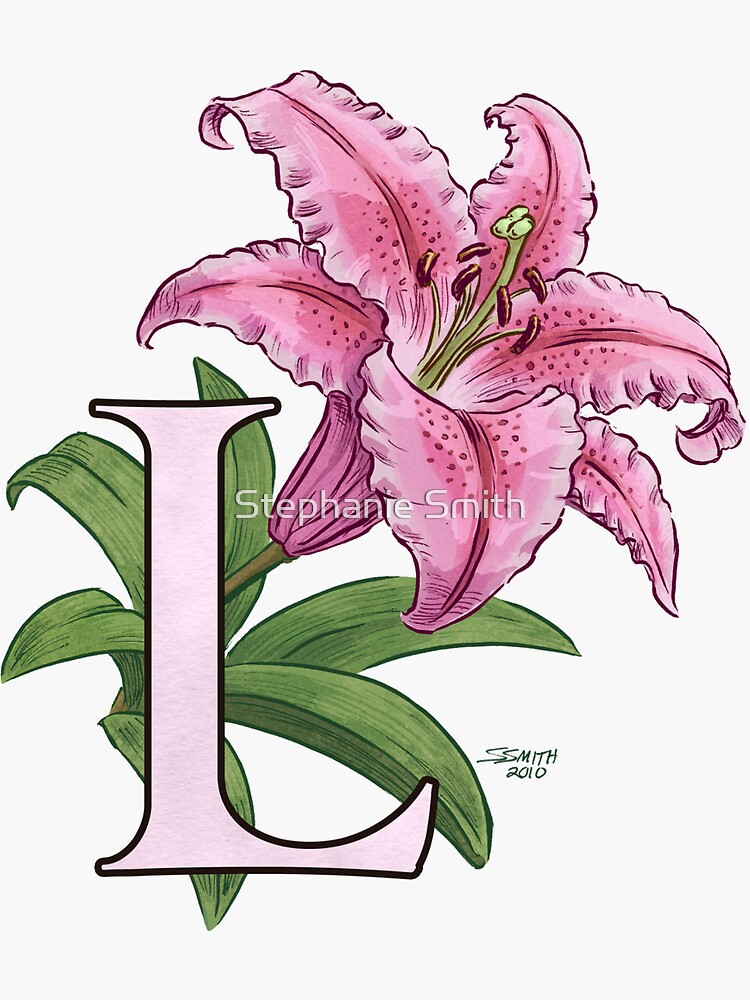 L is for Lily - full image shirt by stephsmith