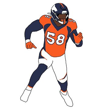 Denver Broncos Barrel Man T-shirt design Sticker for Sale by Stayfrostybro