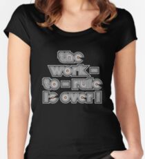 The Golden Shot: "The work-to-rule is over!" Women's Fitted Scoop T-Shirt