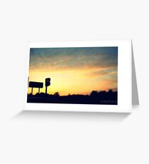 Stop in the name of Sunsets Greeting Card