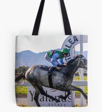 First to the finish Tote Bag