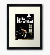Navidad con El Padrino Framed Print