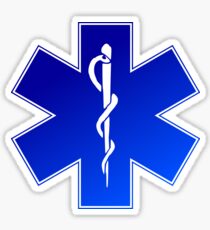 Ambulance Blue Star of Life Sticker