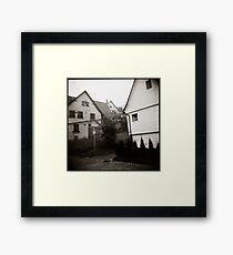 { foggy morning } Framed Print