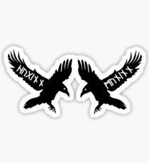Huginn and Muninn Sticker
