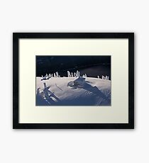 Soft and Cold Framed Print