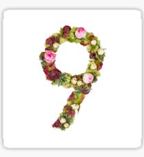 The number Nine Sticker