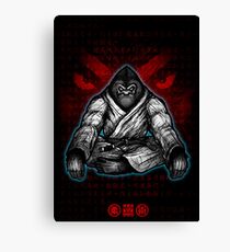 Black Belt Gorilla Canvas Print
