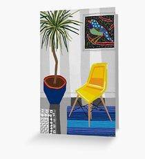 Yellow chair Greeting Card