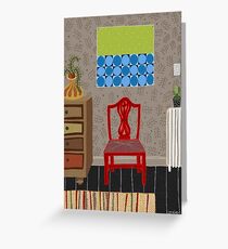 Red chair Greeting Card