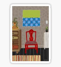 Red chair Sticker