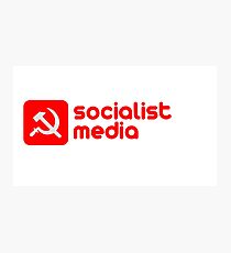 socialist media Photographic Print