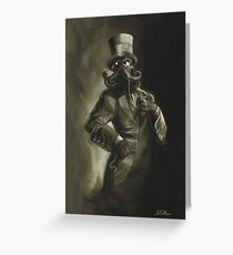 Tarjeta de felicitación Dapper Cthulhu