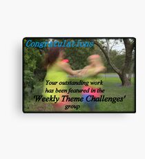 Banner Challenge Canvas Print