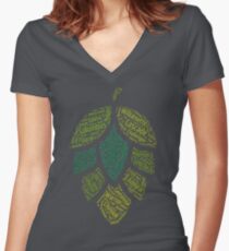 Hop Varietals Women's Fitted V-Neck T-Shirt