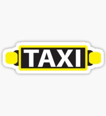 TAXI red cab light Sticker