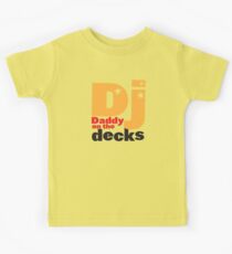 Camiseta para niños DJ Daddy on the decks