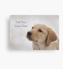 Cold Nose Warm Heart Canvas Print