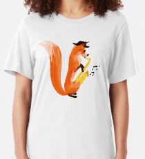 Jazzy Fox Slim Fit T-Shirt