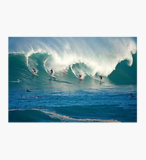 Winter Waves Waimea Bay Hawaii Photographic Print