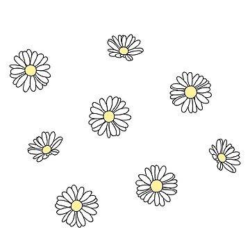 Handdrawn Wildflower Stickers | Art Board Print