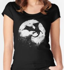 Mitternacht Desolation Tailliertes Rundhals-Shirt