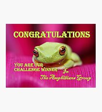 Challenge Banner Amphibians group Photographic Print