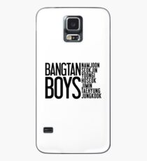 BTS/Bangtan Boys Names Case/Skin for Samsung Galaxy