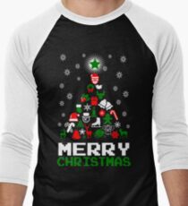 Ornament Merry Christmas Tree Men's Baseball ¾ T-Shirt