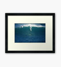 Flying Waimea Bay Framed Print