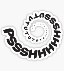 PSHHSUTUTU - Turbo Dose Boost Noise JDM Window Sticker / Tee - Black Sticker