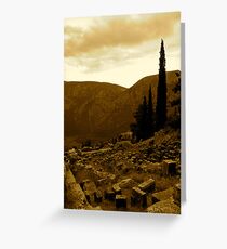 Oracle Ruins Greeting Card