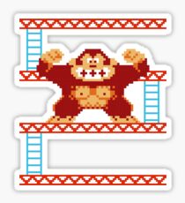 Classic 8 bit monkey Sticker