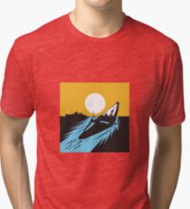 Submarine Boat Retro Tri-blend T-Shirt