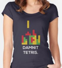 Damnit Tetris Women's Fitted Scoop T-Shirt