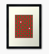Christmas Trees Pattern Framed Print