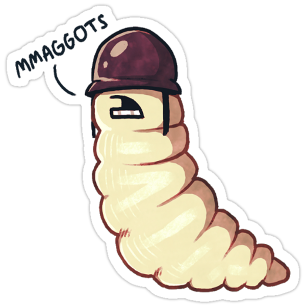 Team Fortress 2 Soldier Maggot Stickers By Relaxdesigns Redbubble 4178