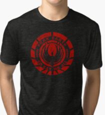 Frak Earth / So Say We All - BSG Tri-blend T-Shirt