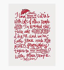 Being In Cities Photographic Print