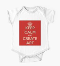 Keep Calm and Create Art One Piece - Short Sleeve