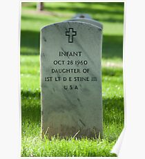 Infant at Arlington Poster