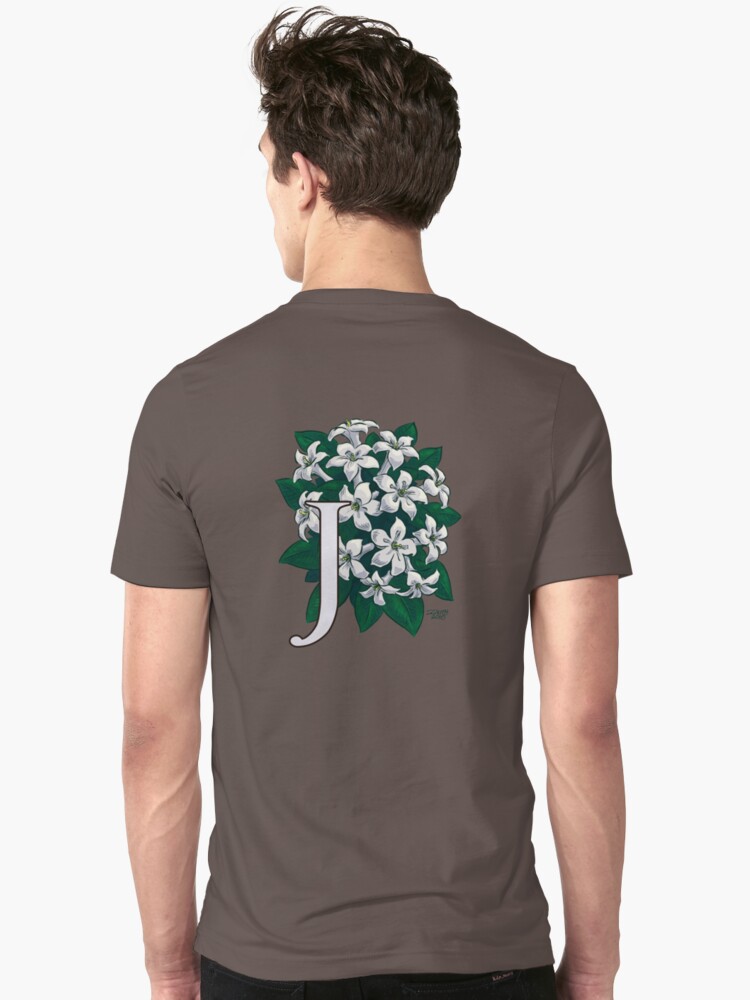 Alternate view of J is for Jasmine - full image Slim Fit T-Shirt