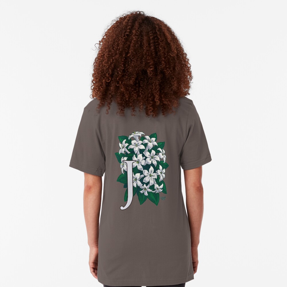 J is for Jasmine - full image Slim Fit T-Shirt