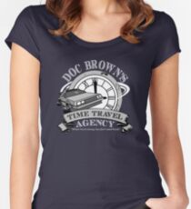 Doc Brown's Travel Agency Women's Fitted Scoop T-Shirt